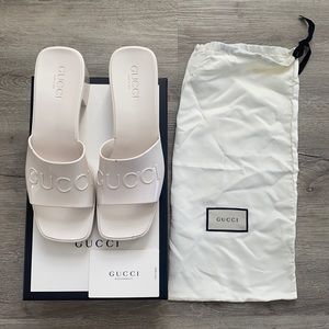 Gucci Rubber Slide Sandals